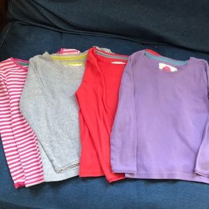 Mini Boden pointelle long sleeve shirts size 5-6Y